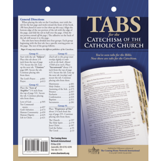 Catechism of the Catholic Church Book Tabs
